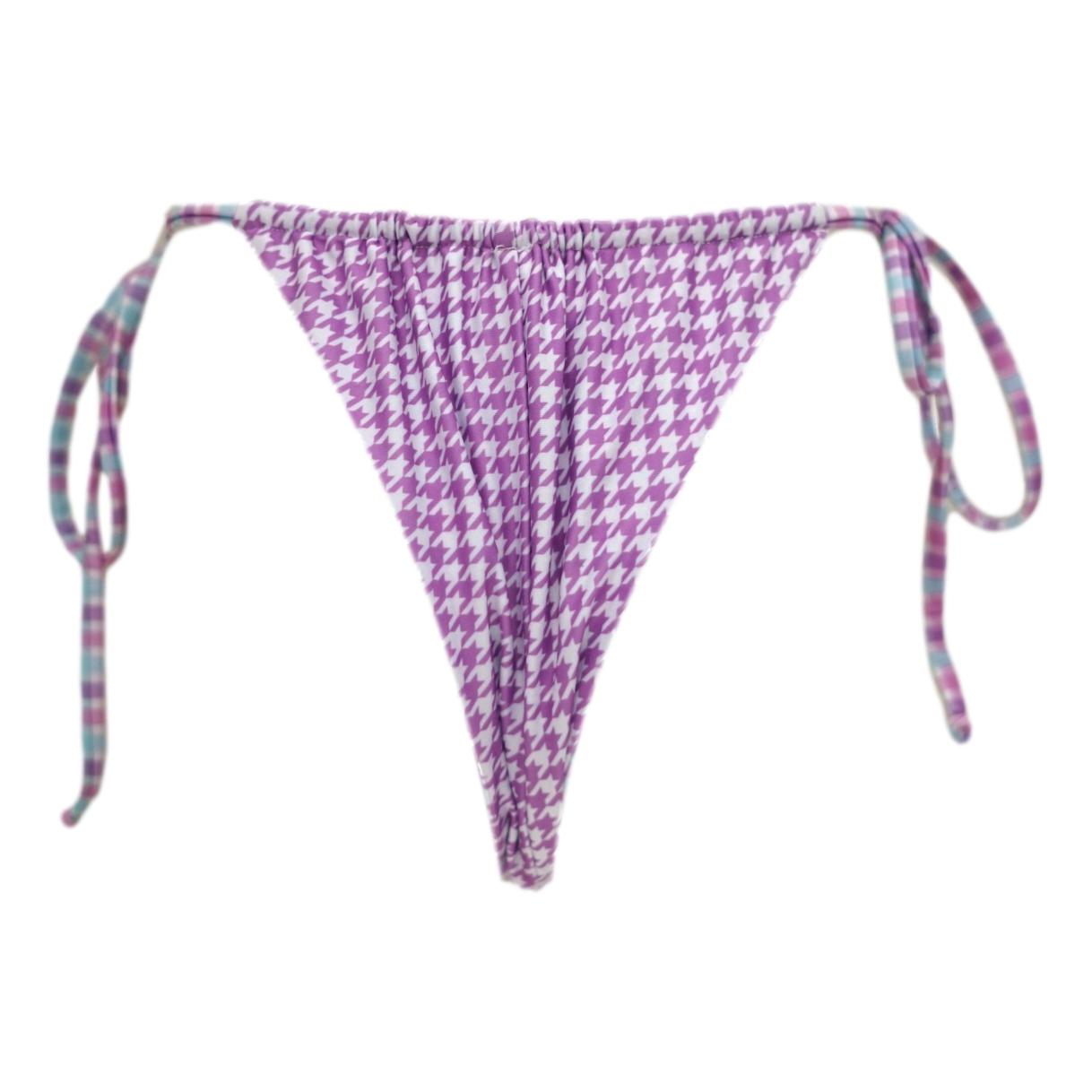 PIPER TIE SIDE BOTTOMS HOUNDSTOOTH BAC
