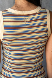SUKI V-NECK STRIPE TOP