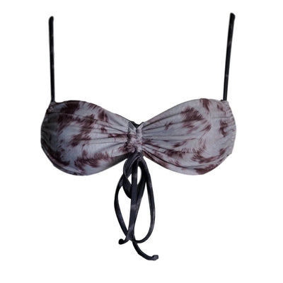 FRANKIE RUCHED CENTER BIKINI TOP